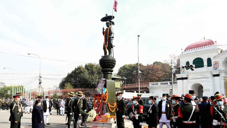 पृथ्वीनारायण शाहको शालिक